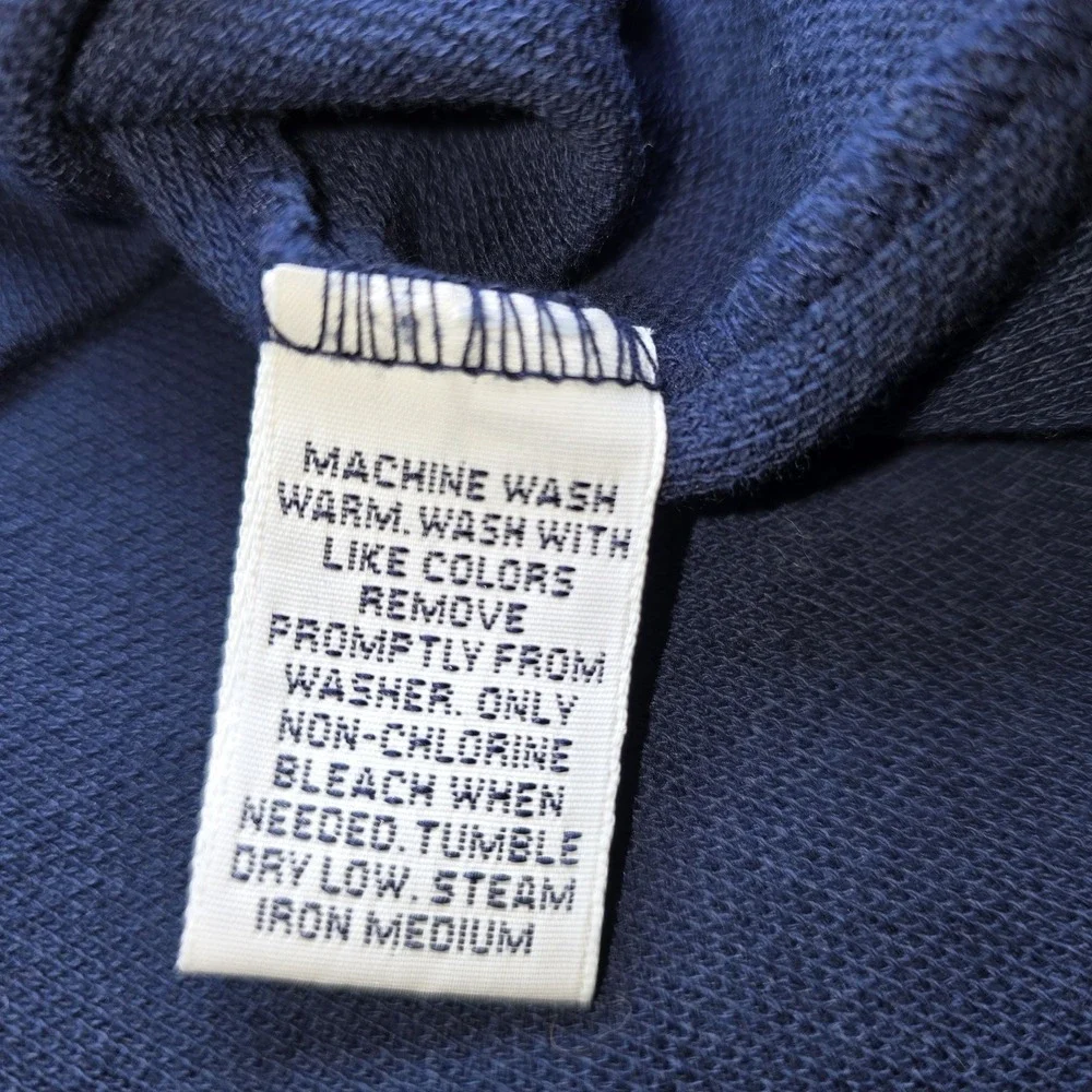 Vintage Polo Golf Ralph Lauren Shirt L Navy Blue Tipped 90s Pique Sporty Prep